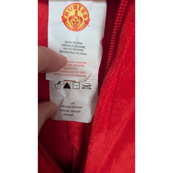 Rubies Unisex Adults Comfy One Piece Hooded Halloween Costume Lobster Large XL - Picture 4 of 4